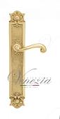 Дверная ручка Venezia на планке PL97 мод. Carnevale (полир. латунь) проходная