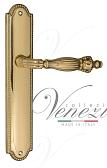 Дверная ручка Venezia на планке PL98 мод. Olimpo (полир. латунь) проходная