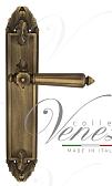 Дверная ручка Venezia на планке PL90 мод. Castello (мат. бронза) проходная
