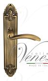 Дверная ручка Venezia на планке PL90 мод. Versale (мат. бронза) проходная