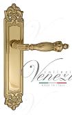 Дверная ручка Venezia на планке PL96 мод. Olimpo (полир. латунь) проходная