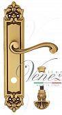 Дверная ручка Venezia на планке PL96 мод. Vivaldi (франц. золото) сантехническая, пово