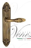Дверная ручка Venezia на планке PL90 мод. Casanova (мат. бронза) проходная