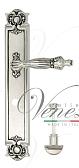 Дверная ручка Venezia на планке PL97 мод. Olimpo (натур. серебро + чернение) сантехнич