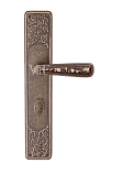 Дверная ручка на планке Val de Fiori мод. Николь (бронза состар. с эмалью) сантехничес