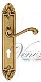 Дверная ручка Venezia на планке PL90 мод. Vivaldi (франц. золото) под цилиндр