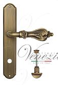 Дверная ручка Venezia на планке PL02 мод. Florence (мат. бронза) сантехническая