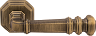 Дверная ручка Forme мод. Atlas 159RAT (матовая бронза) на розетке 50RAT